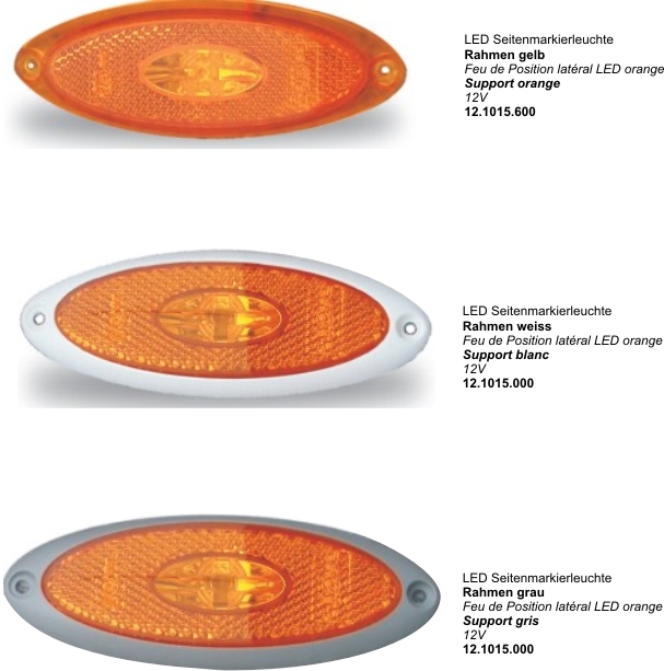 Led Seitenmarkierleuchte 12V Ramen Grau