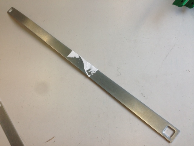 Halter Stahlbander zu Lufttank 875mm Lange