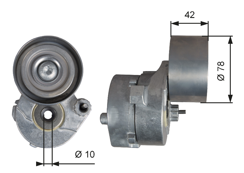 Tendeur de courroie climatisation MB 42x78mm