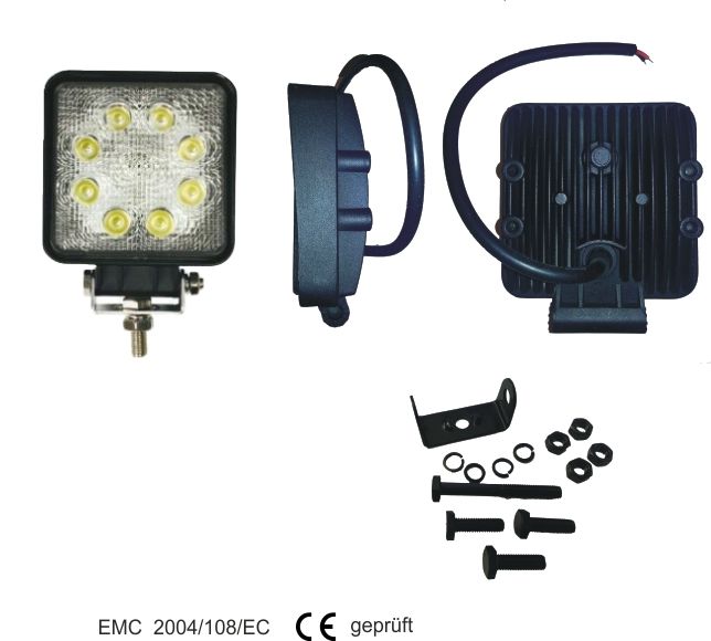 LED Arbeitsscheinwerfer 9 - 32 Volt Flood 1800 lm