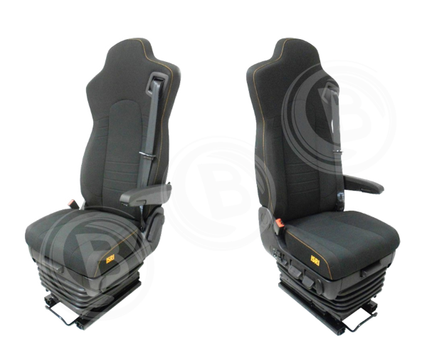 Sedile del conducente, autobus ISRI 6860/885 NTS2, destro, cintura di sicurezza a 3 punti a sinistra, girevole, climatizzatore a 24 V, in tessuto, con micropreparazione