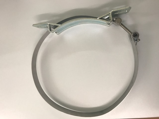 Patikelfilter-Schelle Edelstahl 12&quot;