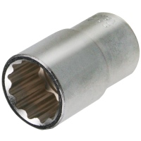 Stecknuss 1/2 Zoll, 12-kant, CV, 17 mm.