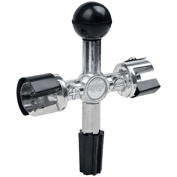 Battery pole and terminal cleaning cutter cross