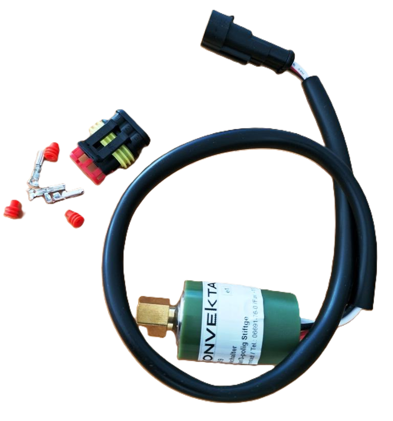 Hochdruckschalter Pressostat HP 3 Kabel mit Stecker Innengewinde 