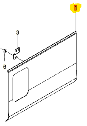 KUNSTSTOFFSEITENWAND Re. Hinten