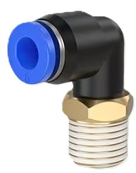 Pneumatische Luft Schnellverbinder 4mm 1/4 Zoll 90 grad