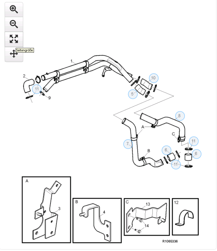 Wasserschlauch NR. 8 zu Retarder Volvo